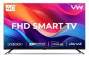 VW (40") Playwall Frameless Series Full HD Android Smart LED TV VW40F2 (Black)...