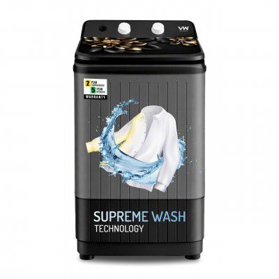VW V8 SupremeWash 8.5 kg Semi - Automatic Top Load Washer (Wings Pulsator wash method)