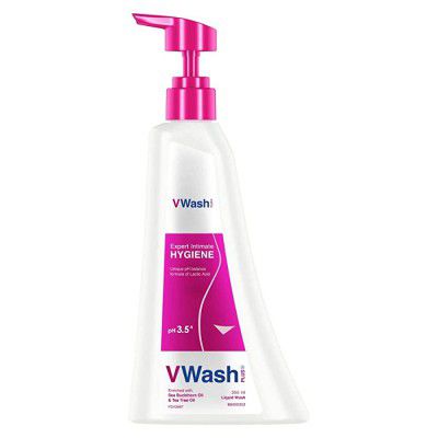 VWash Plus Expert Intimate Hygiene Wash, 350 ml, Prevents Itching, irritation & dryness, No Paraben & SLS, Suitable For All Skin Types, For Daily Use