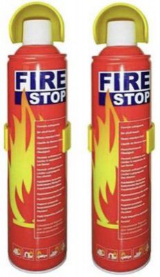 vyas Home and Car Safe - 500ML (Pack of 2) Fire Extinguisher Mount (1 kg)