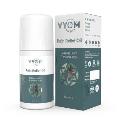 Vyom India Pain Relief Oil Roll On, Relief in Joint, Instant Pain Relief Oil - 50 ML