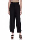 W for Woman Jet Black Embroidered Carrot Pants...