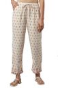 W for Woman Off-White Floral Printed Straight Pants...