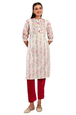 W for Woman Women's Cotton Straight Kurta