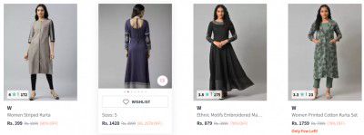 W For Women Dresses Upto 80% Off
