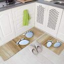 Waco Creation Thin 1 mm Anti Slip Polyester Kitchen Runner for Floor Bedside Runner Office Entrance Home Floor Mat and Runner Set (19x55 inch & 17x26 Inch Or 47x140 cm & 43x66 cm, Multi-6)...