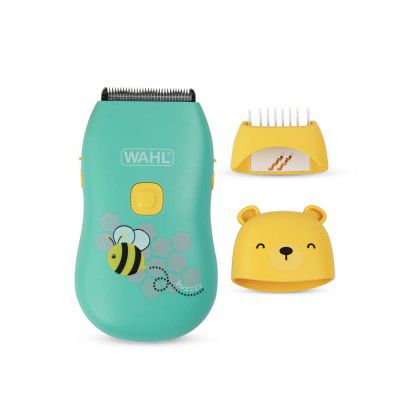 Wahl 70002-024 Bee Gentle Li-Ion Rechargeable Baby Clipper; For children up to age 6; 0.5mm-12mm; Fully Washable IPX7 Technology; 140-minutes run time