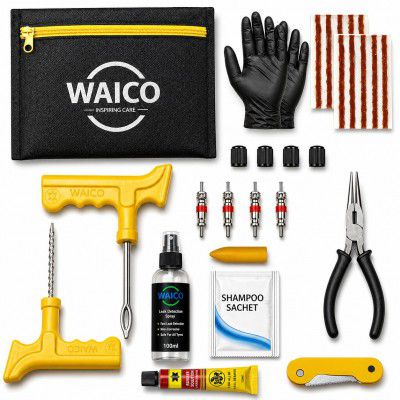 WAICO 13 in 1 Tubeless Tyre Puncture Kit 