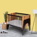 Wakefit 2-in-1 Bumblebee Sheesham Wood Crib Convertible...
