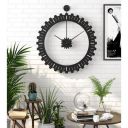 Wakefit Einstein Iron Analog Round Wall Clock 60x50x5 cm ...