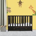 Wakefit Elsa Sheesham Wood Crib with 2-Drawer Storage for Kids of Age 0-6 Year ...