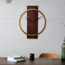 Wakefit Halox Iron Analog Round Wall Clock (33 X 35.5 X 10 cm, Brown Orange)...