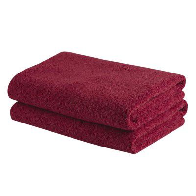 Wakefit Microfiber Towel | 350 GSM | 60x120 cm (Raspberry, Set of 2)