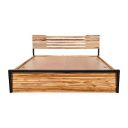 Wakefit Pictor King Size Teak Wood Bed with Storage ...