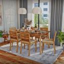 Wakefit Simsim-Ginamon Sheesham 6 Seater Dining Table Set...