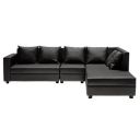 Wakefit Skiver L Shape 6 Seater Sofa Set ...