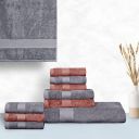 Wakefit Towels for Bath | 10 Pieces, 500 GSM Bath Towel Set | Terry 100% Cotton 2 Bath, 2 Hand and 6 Face Towels, (Tangerine,Stonegray)...