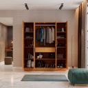 Wakefit Wardrobe Natural Teak...