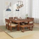 wakeup INDIA Wooden Dining Table Set for Home...