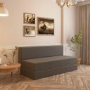 Wakeup India ComfortCraft Sofa Cum Bed for Living Room | 3 Seater Foldable Sofa Bed | 5-in-1 Convertible Sofabed, Lounger & Bed | Washable Cover | 5-Year Warranty | Grey (6 × 5 Feet)...