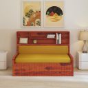 wakeup INDIA Pull-Out Sofa Cum Bed With Storage Wooden Sofa...