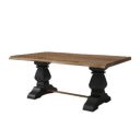 wakeup INDIA Wooden 6 Seater Dinning Table for Dinning Room, Living Room, Home, Office | Lice Edge Mango & Acacia Wood Dinner Table with Pedestal Wooden Legs...