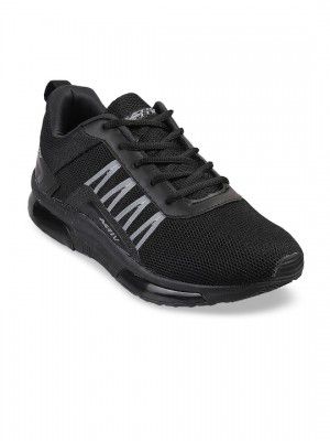 WALKWAY by Metro Men Black Woven Design Sneakers