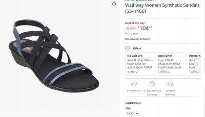 Walkway Women Synthetic Sandals, (33-1466)