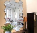 wall1ders 50 cm 20 Hexagon Silver Self Adhesive Sticker  (Pack of 20)...