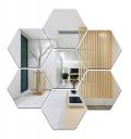 Wall1ders 7 Hexagon, Mirror Stickers For Wall Hexagon Mirror Wall Stickers...