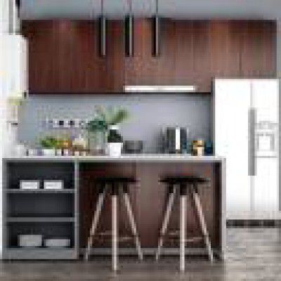 WallBerry Abstract Brown Wallpaper  (1000 cm x 40 cm)