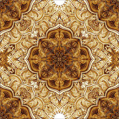 WallDaddy Wallpaper Self Adhesive Golden Design Size (300x40) cm