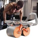 Wallet Roller Wheel Exercise with Elbow Support, Automatic Rebound Abdominal Wheel Ab Exerciser...
