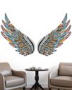 Wallmonks Colourful Angel Wings Wall Sticker...