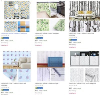 Wallpapers Starts ₹25 | Upto 87% Off