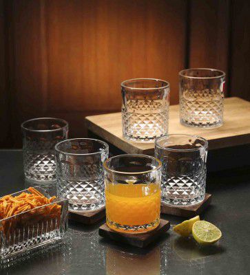 Ceradeco Walse Thumb 220Ml Transparent Glass (Set Of 6) Every Day Glasses