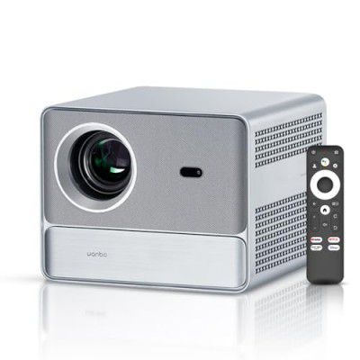 WANBO Davinci 1 Pro Native 1080P, 15000 lumens | Widevine L1 Certified | Google Assistant | Android 11.0 | Auto (Focus + Keystone + OA) | Dust Proof | HDMI ARC | 16W Speaker | Chromecast