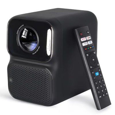 WANBO TT Auto Focus Netflix Certified Dolby HDMI ARC Projector for Home | Native 1080P Full HD 4K HDR Linux OS | 650 ANSI | Dust Proof Engine | 4D Keystone 