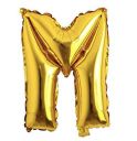 Wanna Party 16" Letter M Golden Balloon Pack of 1...