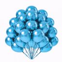 Wanna Party Blue HD Chrome Balloons Pack Theme Kids Birthday...