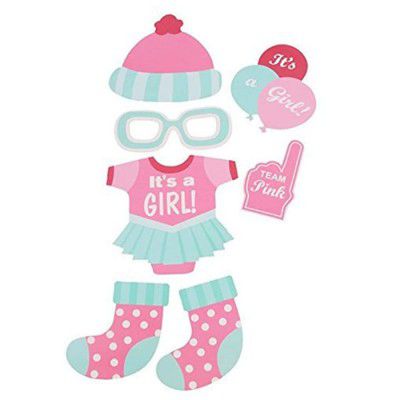 Wanna Party Its A Girl Photo Props - 20pc
