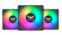 WAR HAMMER Kratos 120 mm Auto RGB Kit Value Series 1500 RPM Case Fan/Cooler PWM Connector (3)...