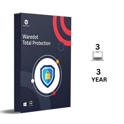 Waredot Latest Total Protection 2024 | 3 User 3 Year | Antivirus Software For Windows | Unlimited VPN & Advance Threat Shield Included | Laptop/ PC | Email Delivery in 30 Minutes (No-CD)