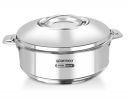WARMEO Steam Insulated Stainless Steel Casseroles| Easy to Carry Hot Boxes for Kitchen | Hot Food, Easy to Store| Silver (3250 ml)...