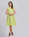 WARTHY ENT Abstract Printed A-line Dress...
