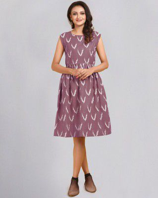 WARTHY ENT Printed A-line Dress