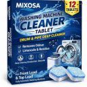 Washing Machine Cleaner Tablets 12 Pack | Deep Cleaning, Deodorizing & Descaling | For Front&Top Load Washers...