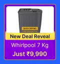 Whirlpool 7 kg Washing Machine @ ₹9990 in Flipkart Big Billion Days Sale...