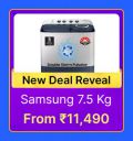 SAMSUNG 7.5 kg Washing Machine @ ₹11490 in Flipkart Big Billion Days Sale...