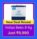 Voltas Beko Washing Machine @ ₹9990 in Flipkart Big Billion Days Sale...